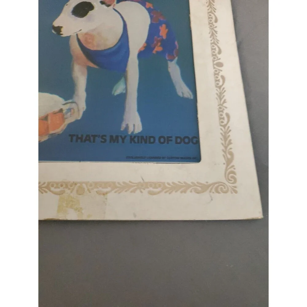 Vtg 1980's Carnival Fair Game Prize Glass Mirror Spud MacKenzie 6